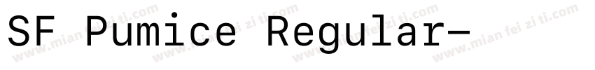 SF Pumice Regular字体转换